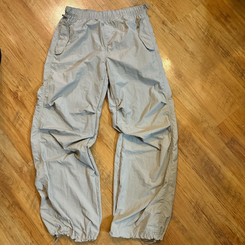 Love Tree Baggy Parachute Pants Womens Sz L Tan